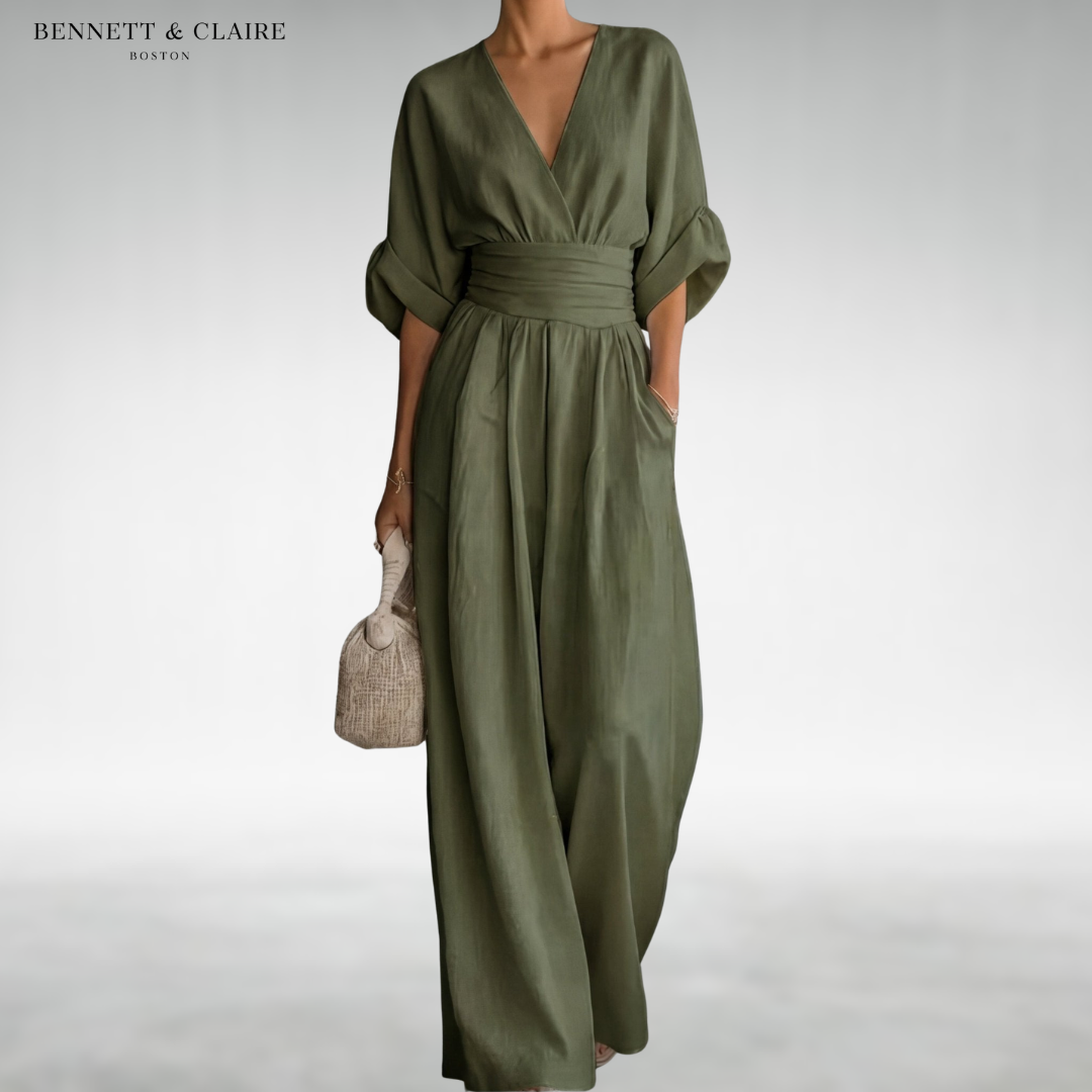 Freda™ Elegant Belted Jumpsuit