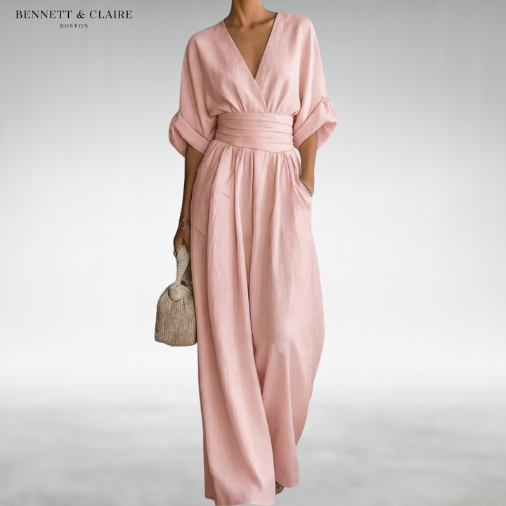 Freda™ Elegant Belted Jumpsuit