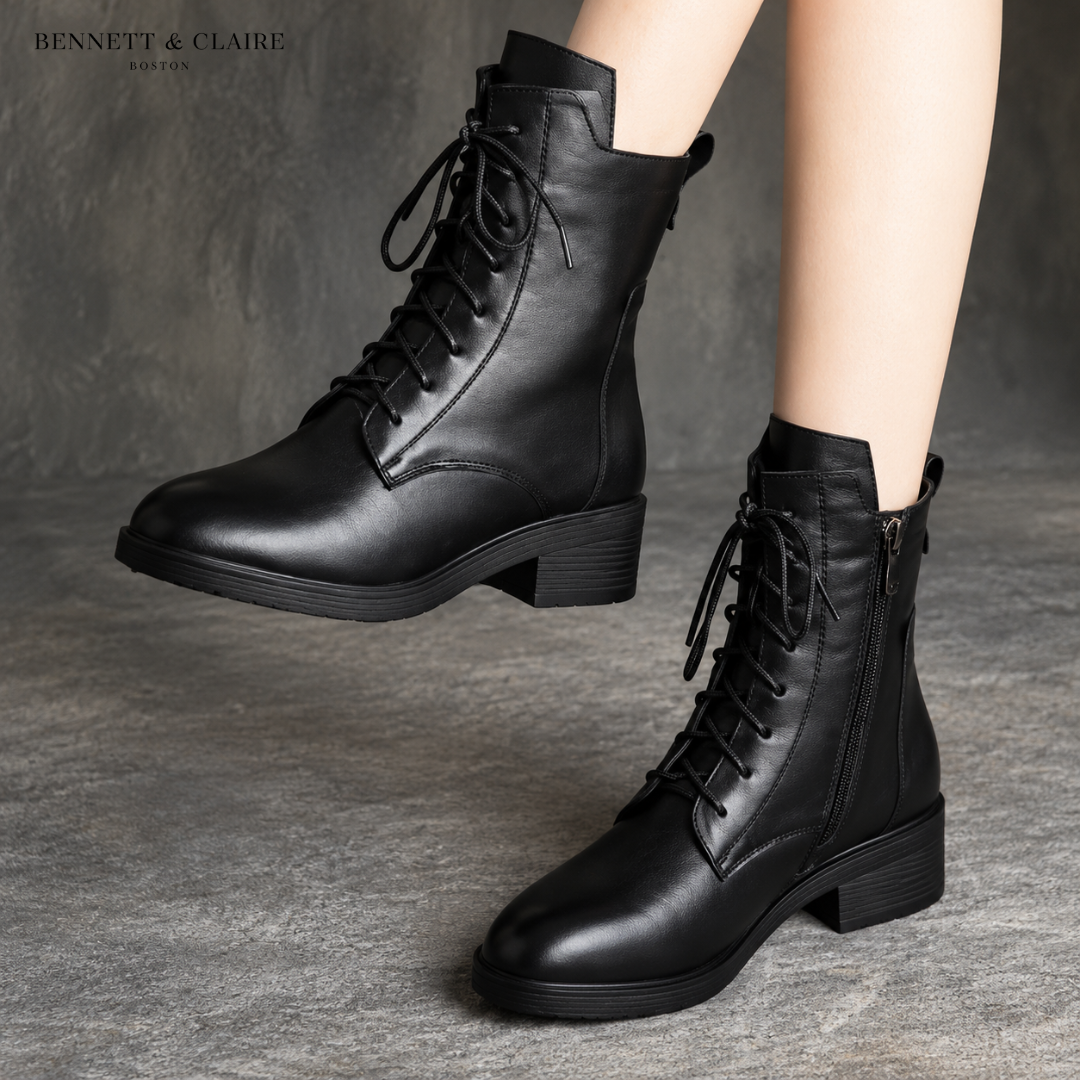 Shiela Classic Lace-Up Ankle Boots