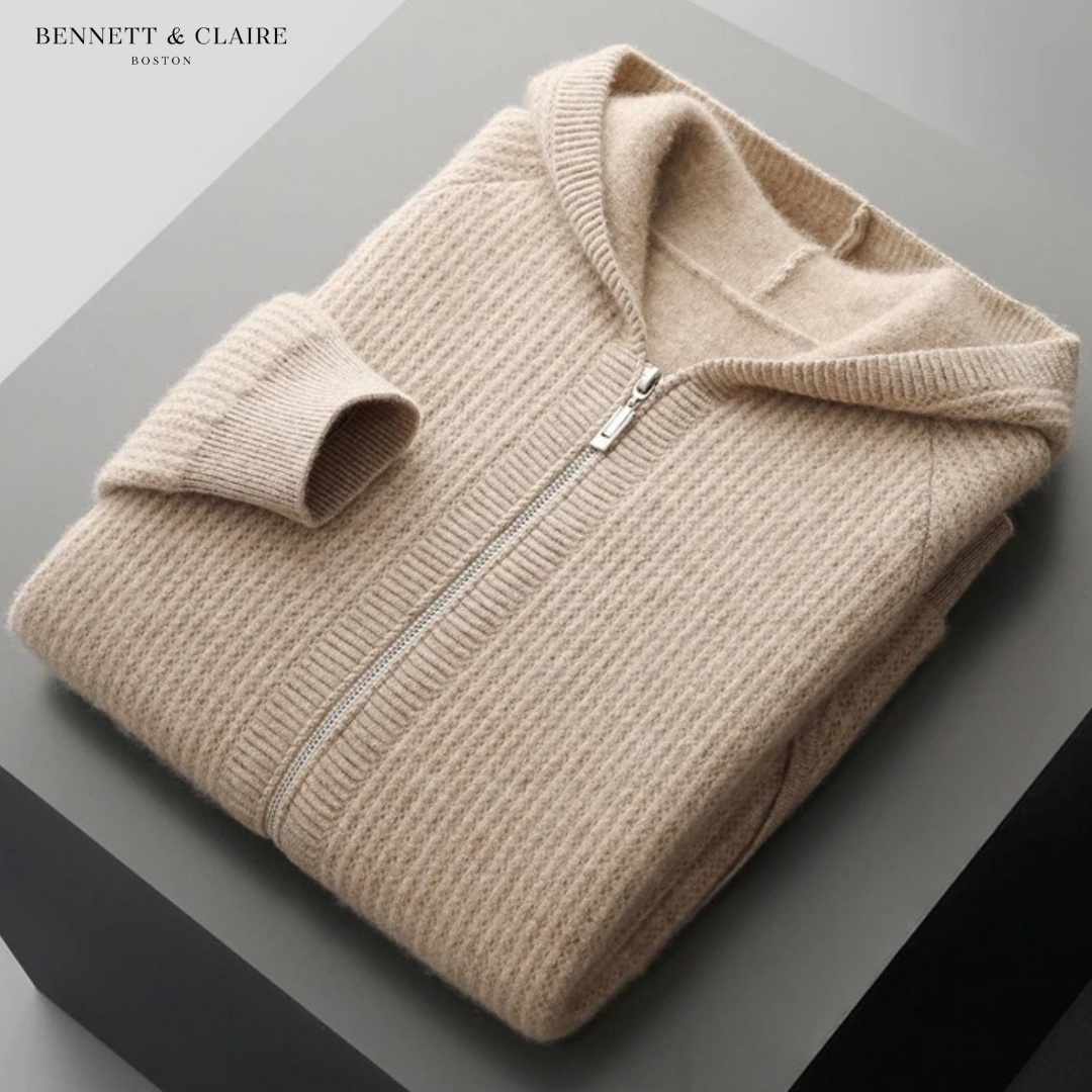 Ethan Casual Knit Hooded Jacket