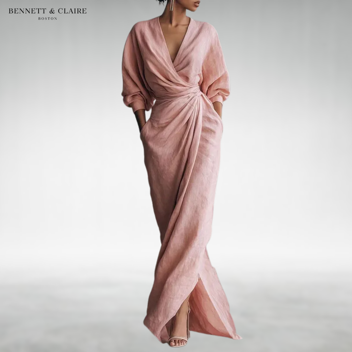 Sarah™ Elegant Wrap Maxi Dress