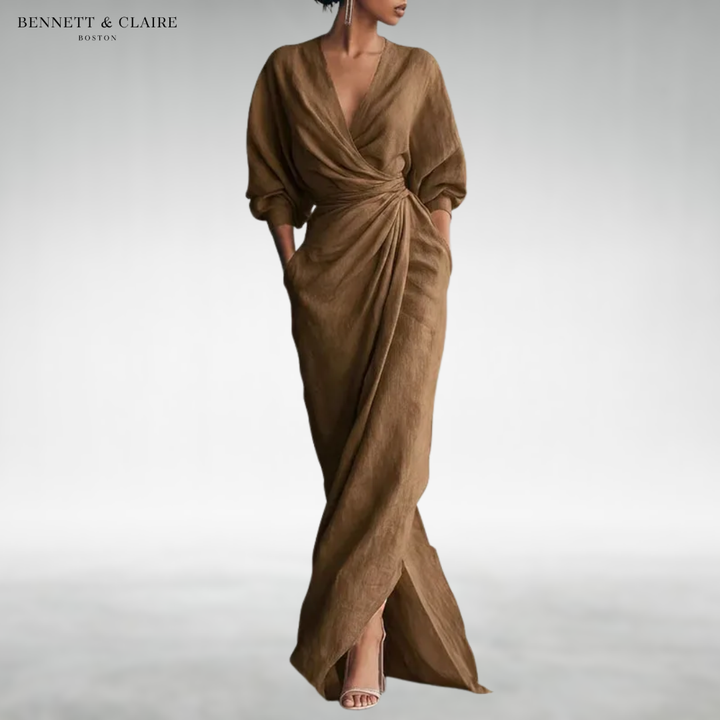 Sarah™ Elegant Wrap Maxi Dress
