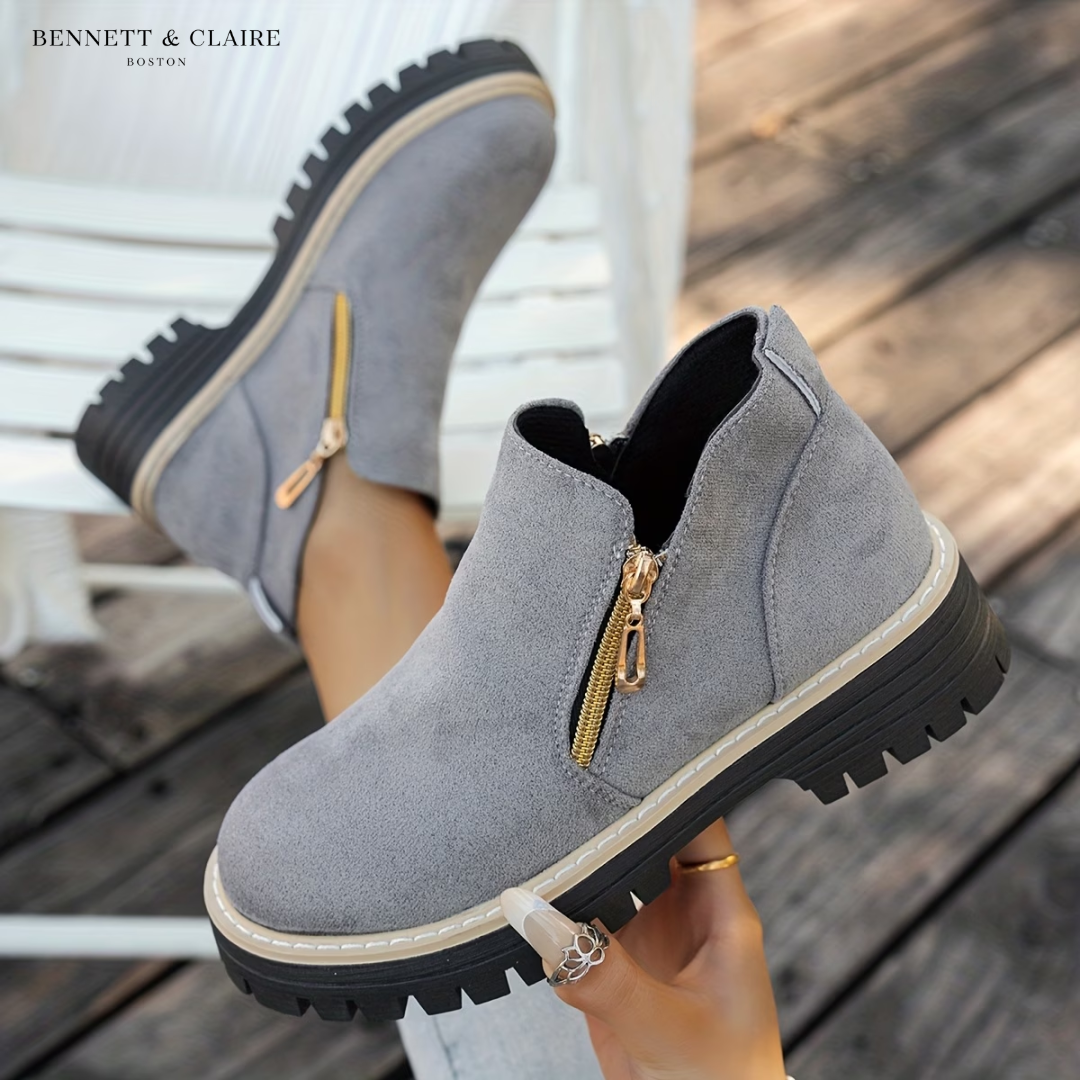 Janice Comfort Zip Ankle Boots