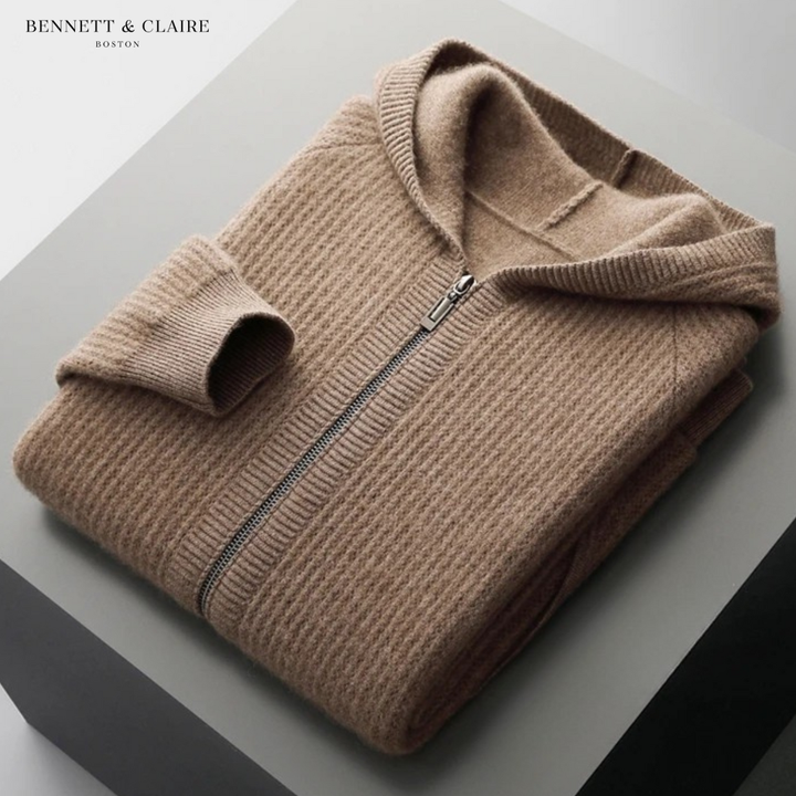 Ethan Casual Knit Hooded Jacket