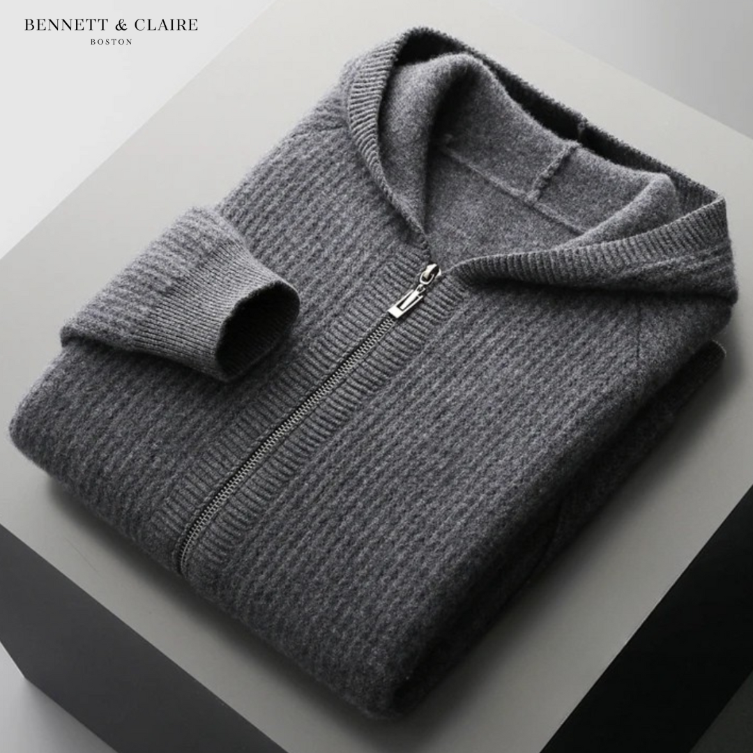 Ethan Casual Knit Hooded Jacket
