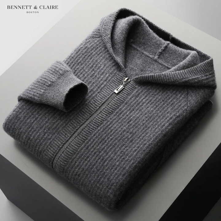 Ethan Casual Knit Hooded Jacket