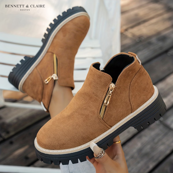 Janice Comfort Zip Ankle Boots