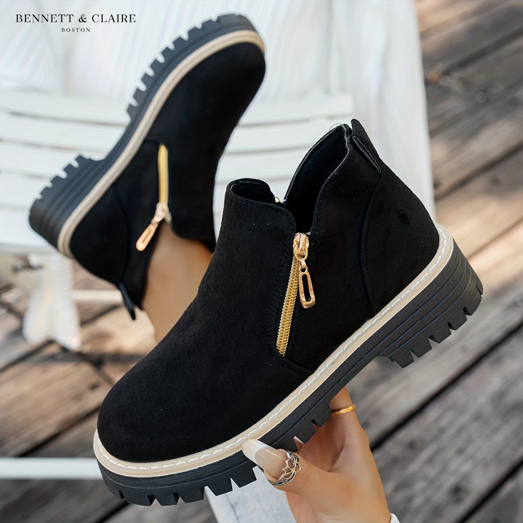 Janice Comfort Zip Ankle Boots