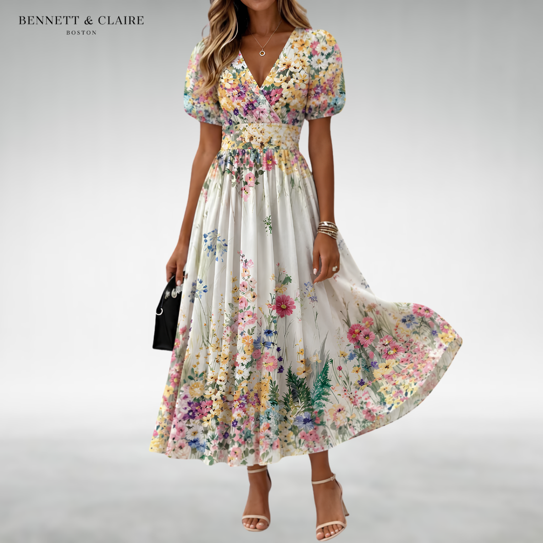 Yoki™ Floral Midi Dress