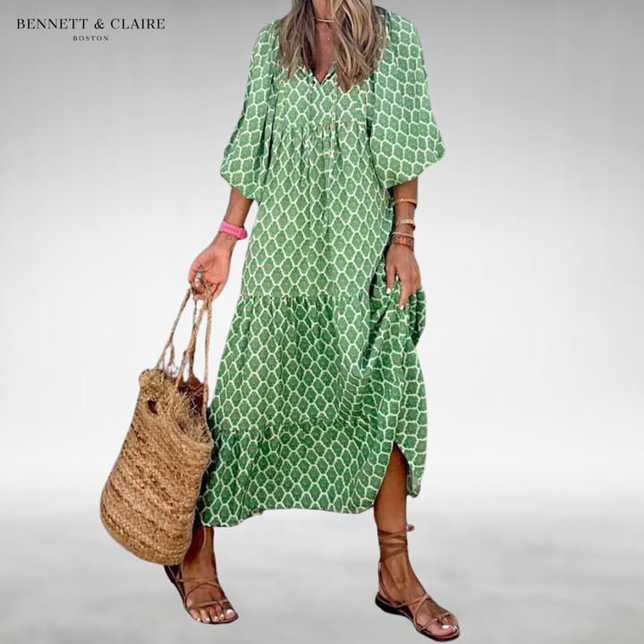 Amy™ Elegant Relaxed Midi Dress