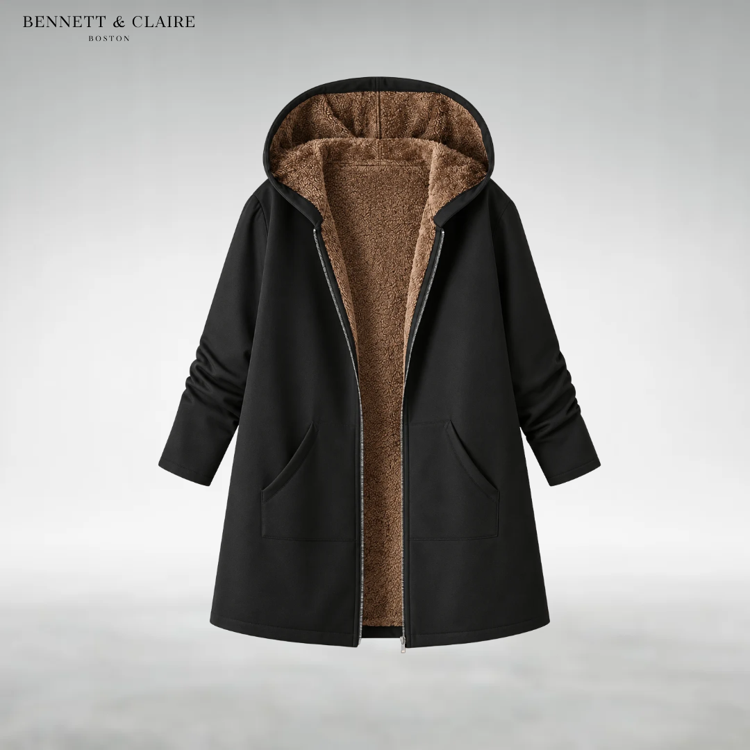 Camille Sherpa-Lined Hooded Coat
