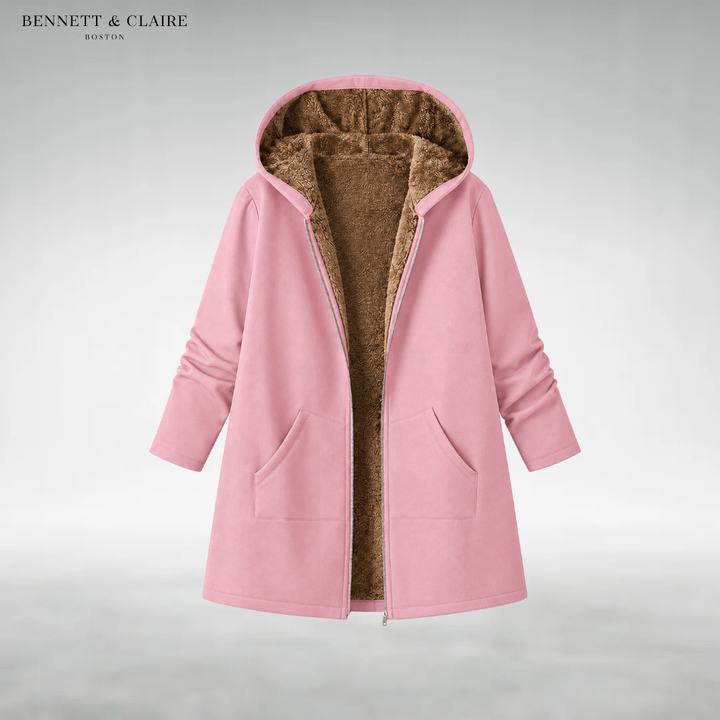 Camille Sherpa-Lined Hooded Coat