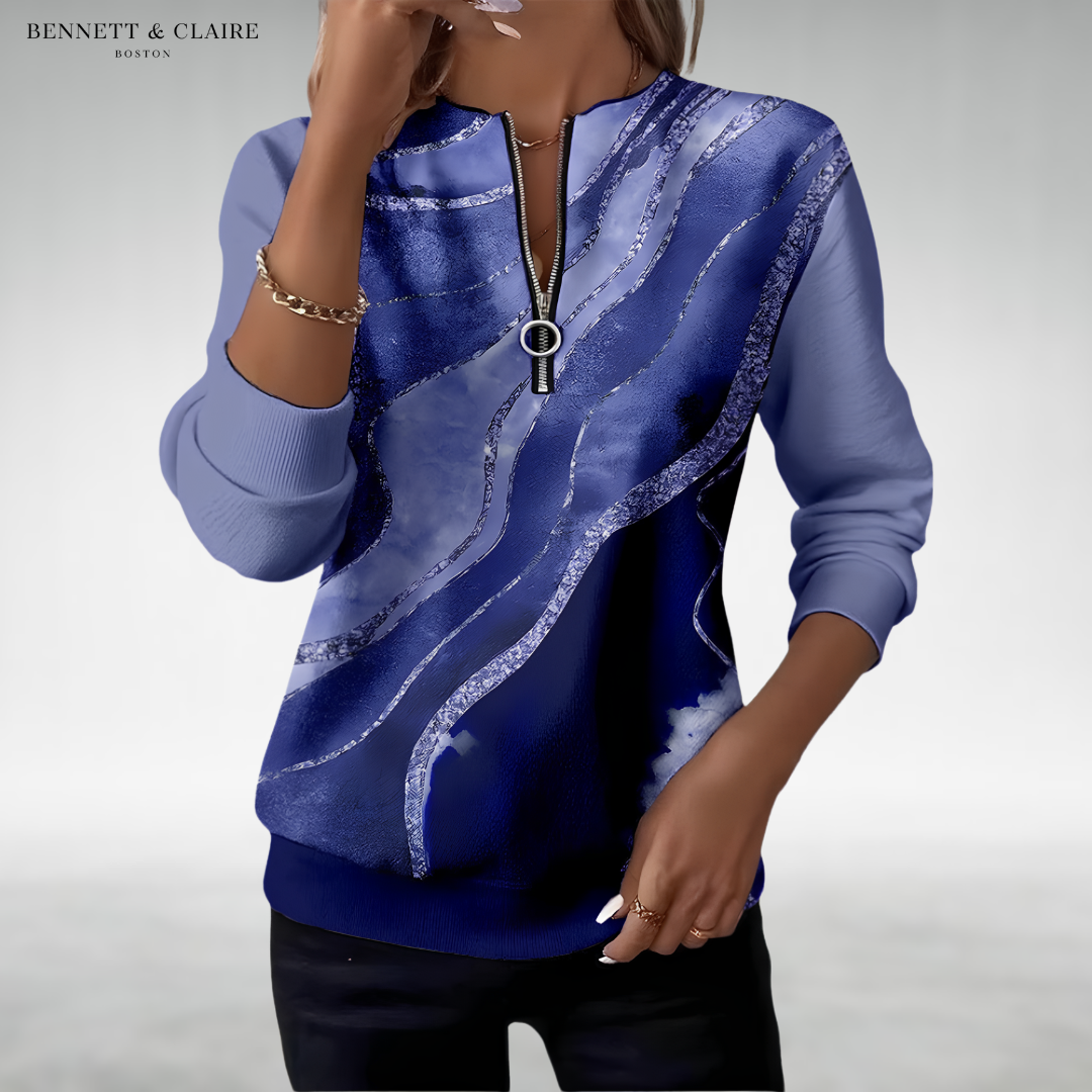 Alyssa Elegant Printed Pullover