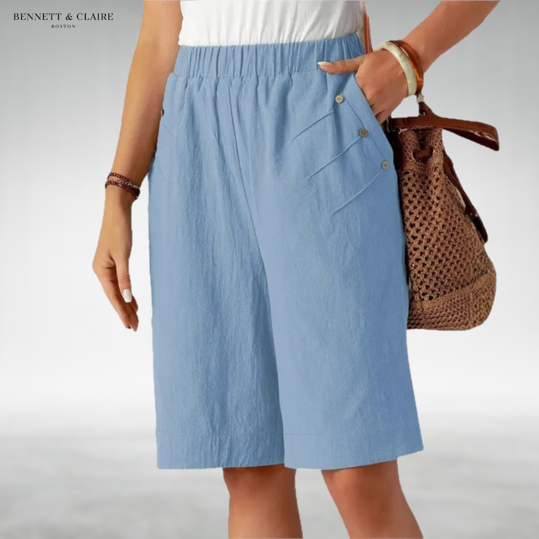 Sara™ Elastic Waist Shorts