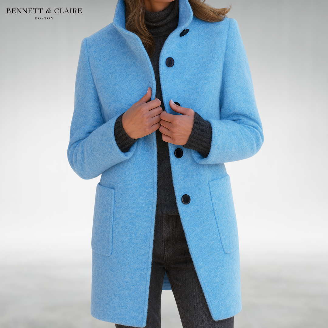 Michelle™ Stand Collar Wool Coat