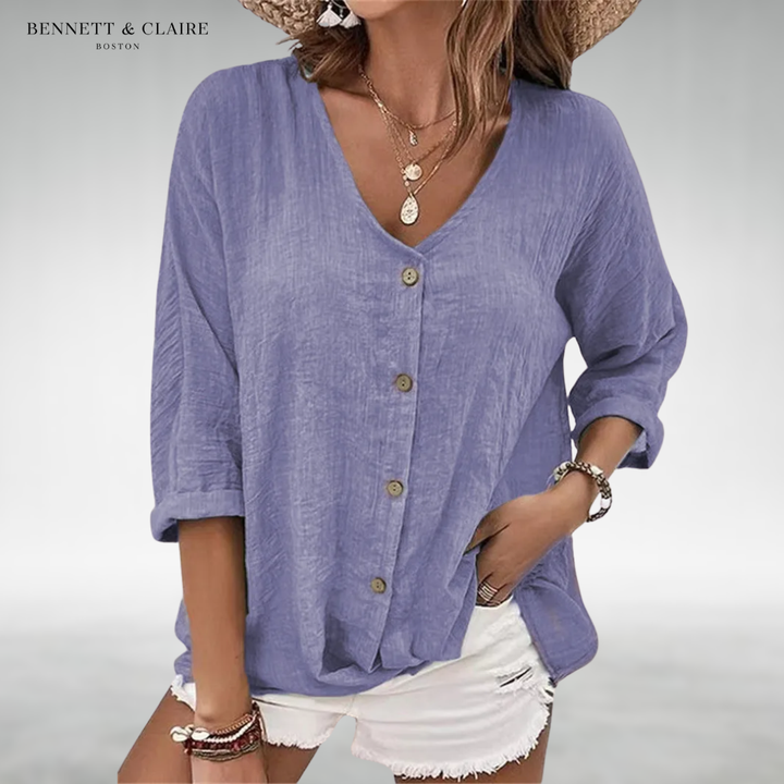 Lydia™ Comfort Button Top