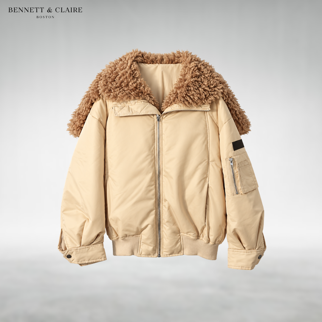 Clara Plush-Collar Puffer Jacket