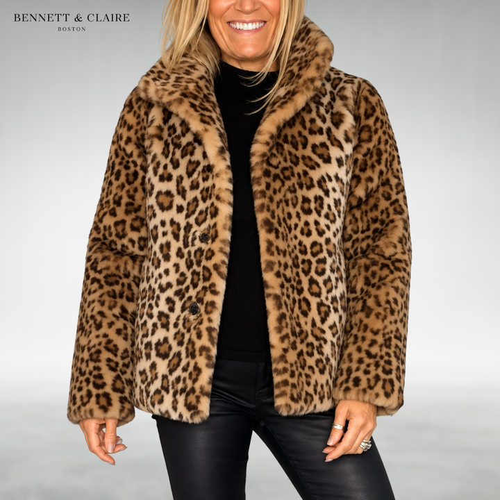 Allison Plush Leopard Coat