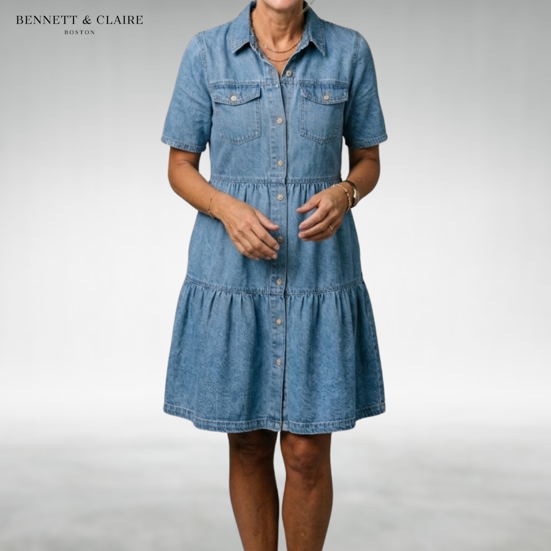 Katty™ Relaxed Denim Midi Dress