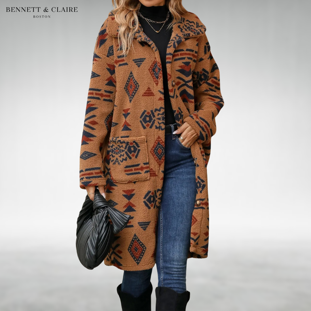 Nikki™ Ethnic Fleece Overcoat