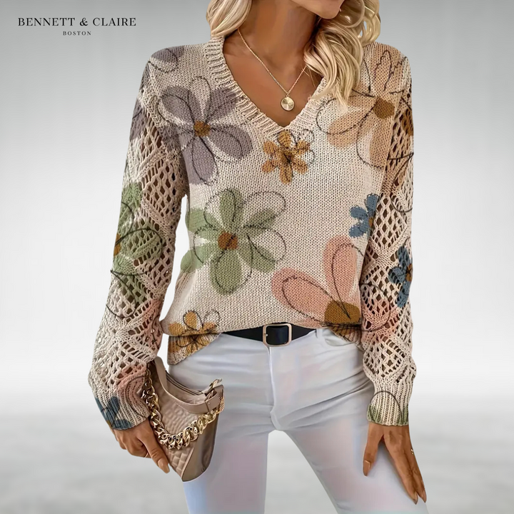 Daisy™ Floral Knit Sweater