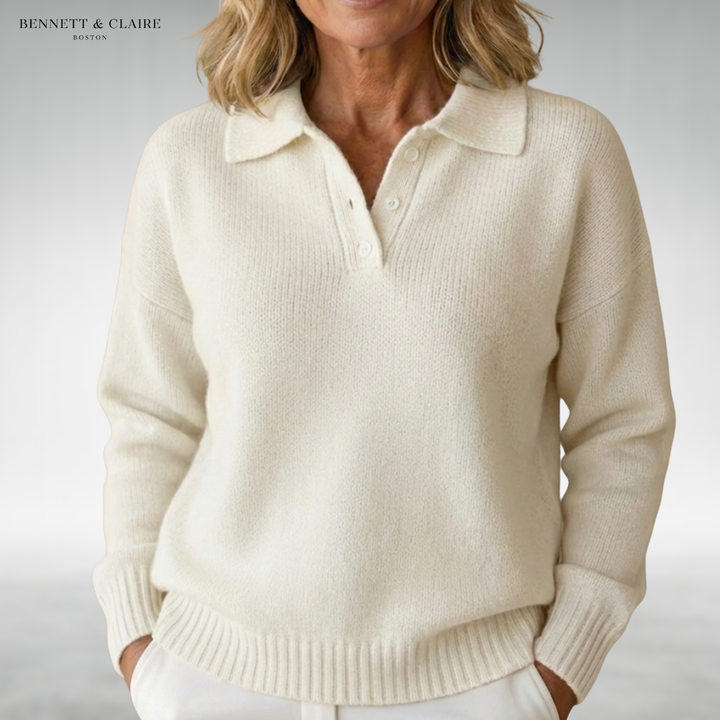 Susan™ Soft Collared Knit Sweater