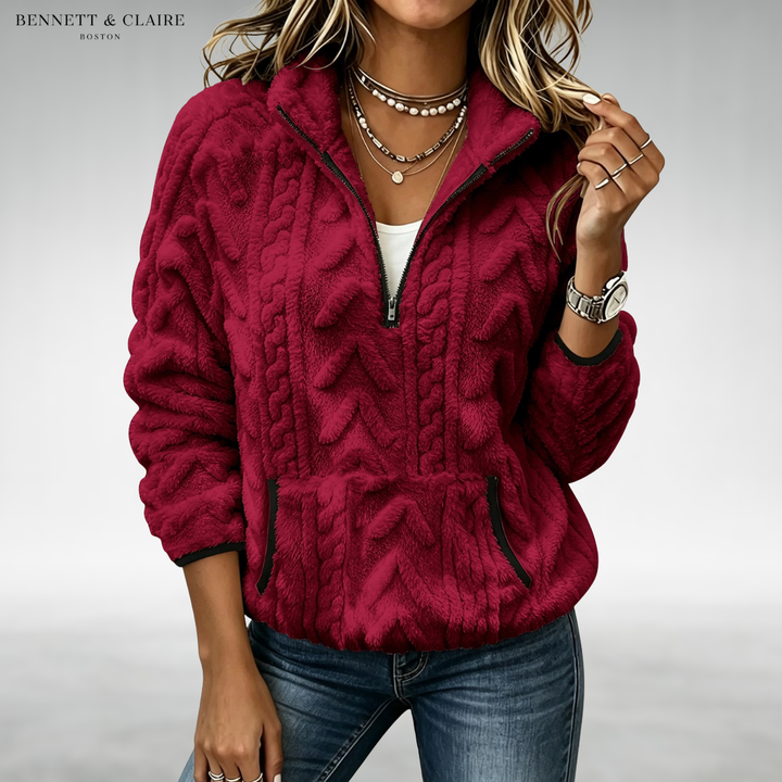 Margaret Cozy Half-Zip Sweater