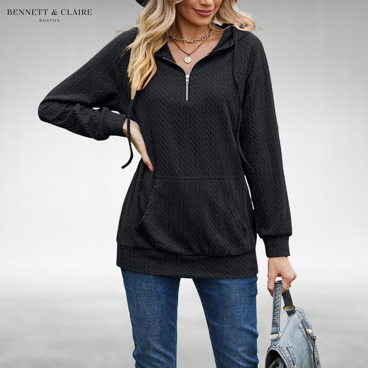 Lenora™ Comfy Half-Zip Hoodie