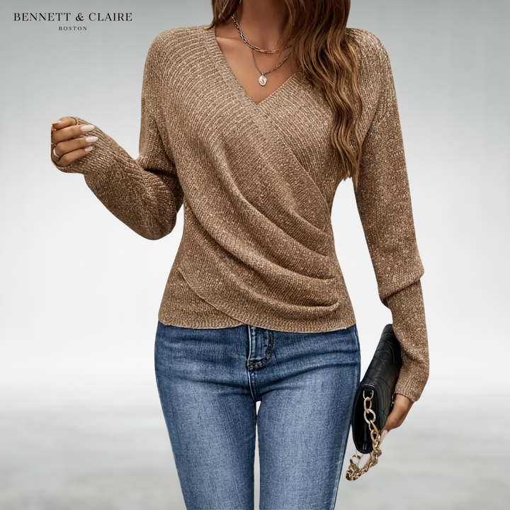 Sierra™ Elegant Crossover Sweater