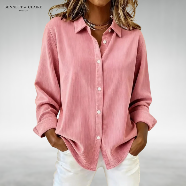 Olivia™ Comfort Button Blouse