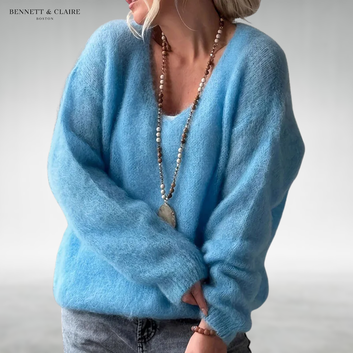 Daria™ Cozy V-Neck Knit Sweater
