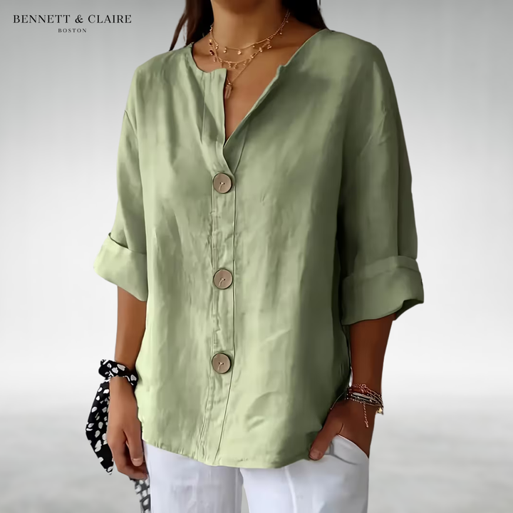 Sofia™ Lightweight Button Top