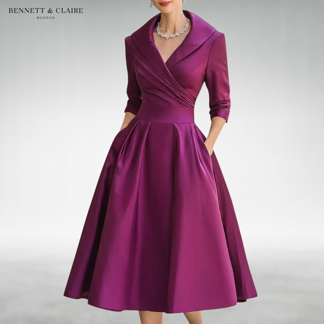 Victoria™ Elegant Midi Dress