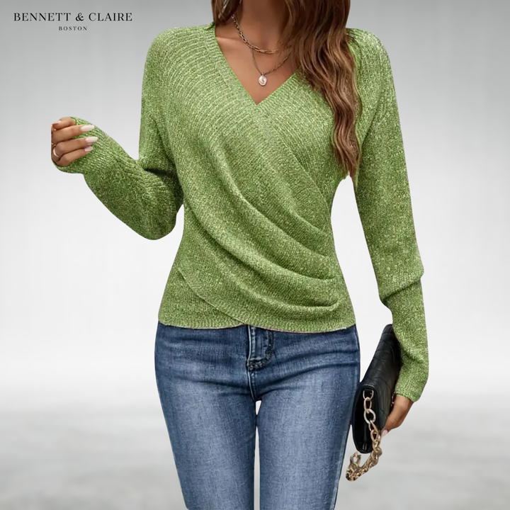 Sierra™ Elegant Crossover Sweater
