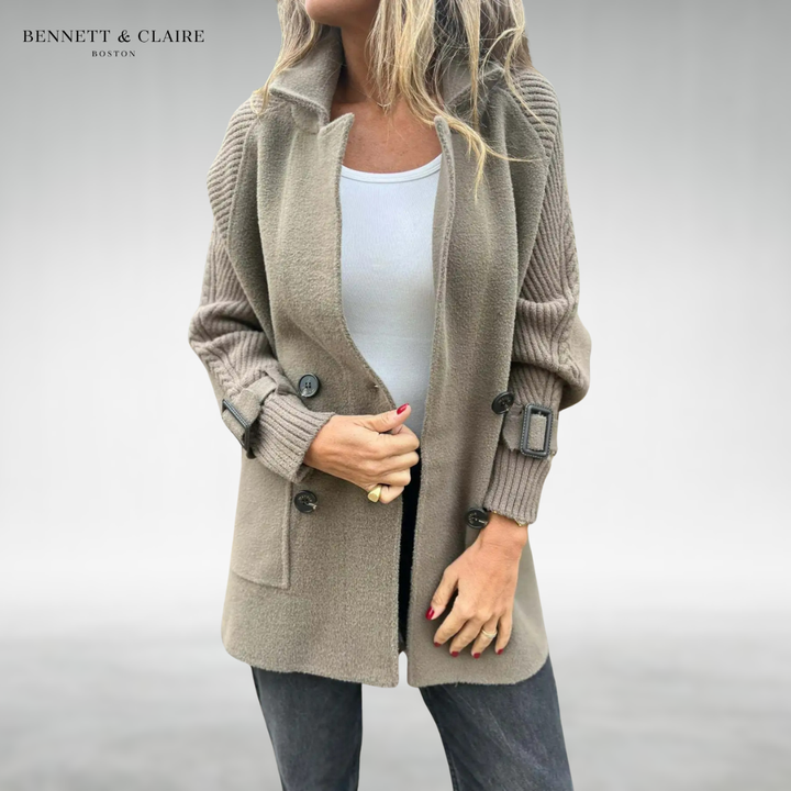 Elise™ Cozy Knit Sleeve Coat
