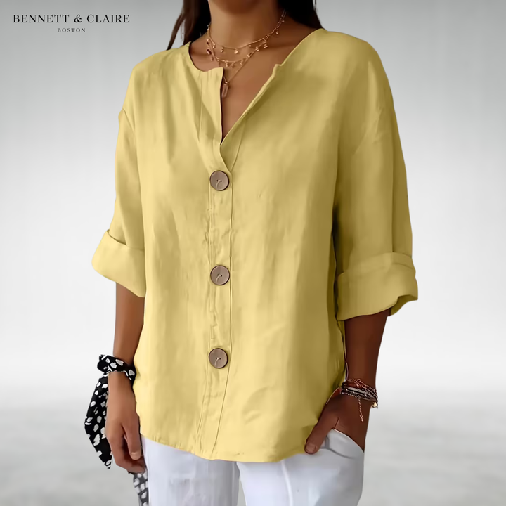 Sofia™ Lightweight Button Top