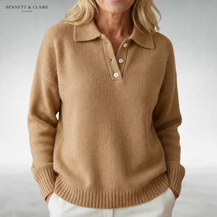 Susan™ Soft Collared Knit Sweater