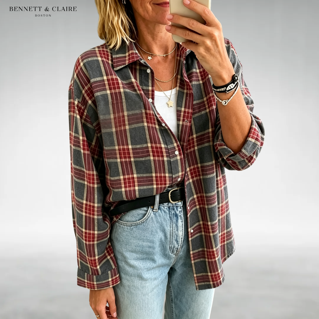 Sophia Relaxed Plaid Shirt