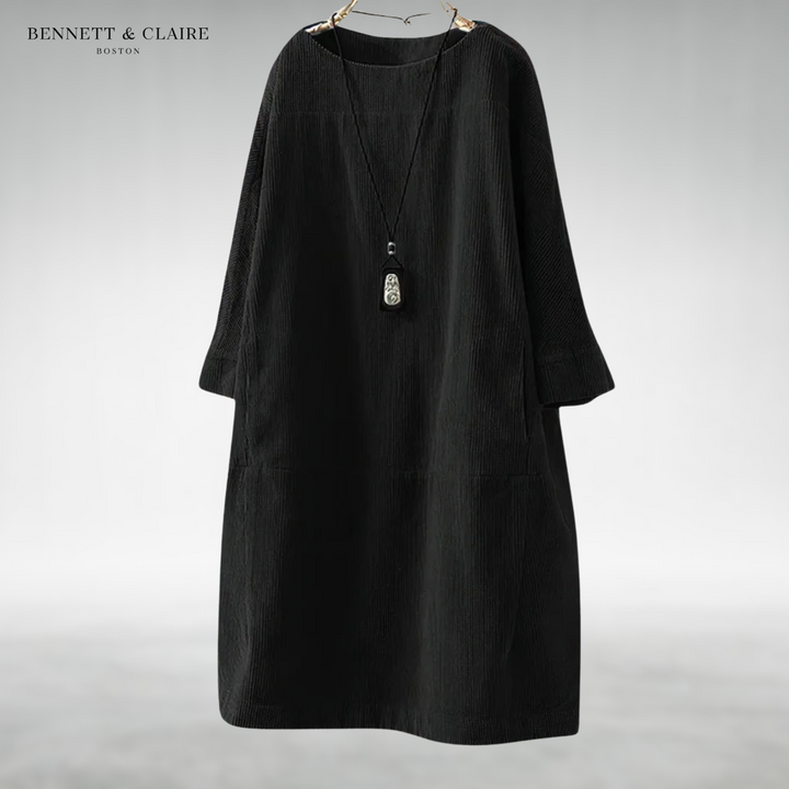 Amy™ Relaxed Corduroy Midi Dress
