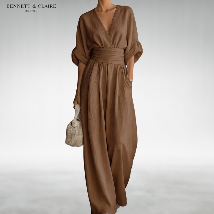 Freda™ Elegant Belted Jumpsuit
