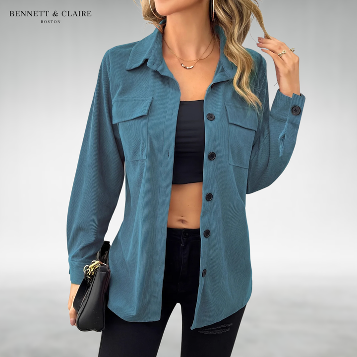 Caroline™ Corduroy Button Shirt