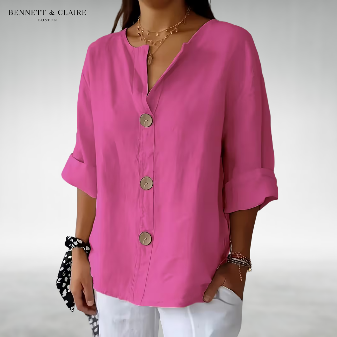 Sofia™ Lightweight Button Top