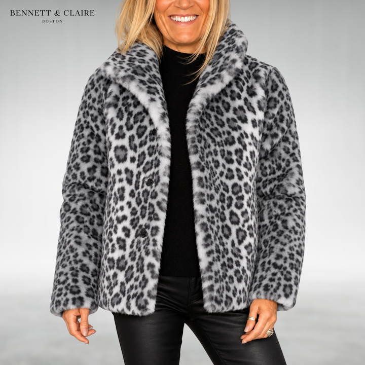 Allison Plush Leopard Coat