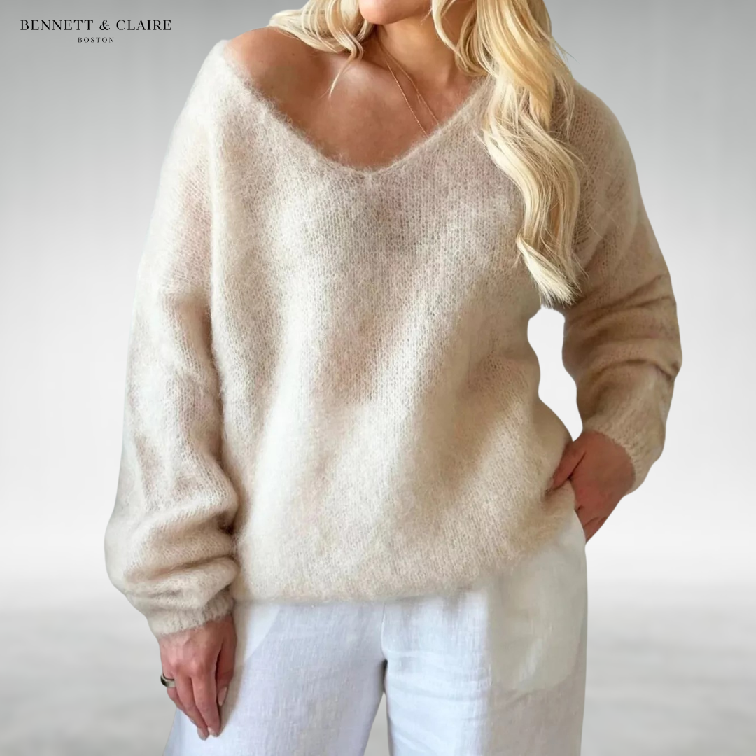 Daria™ Cozy V-Neck Knit Sweater