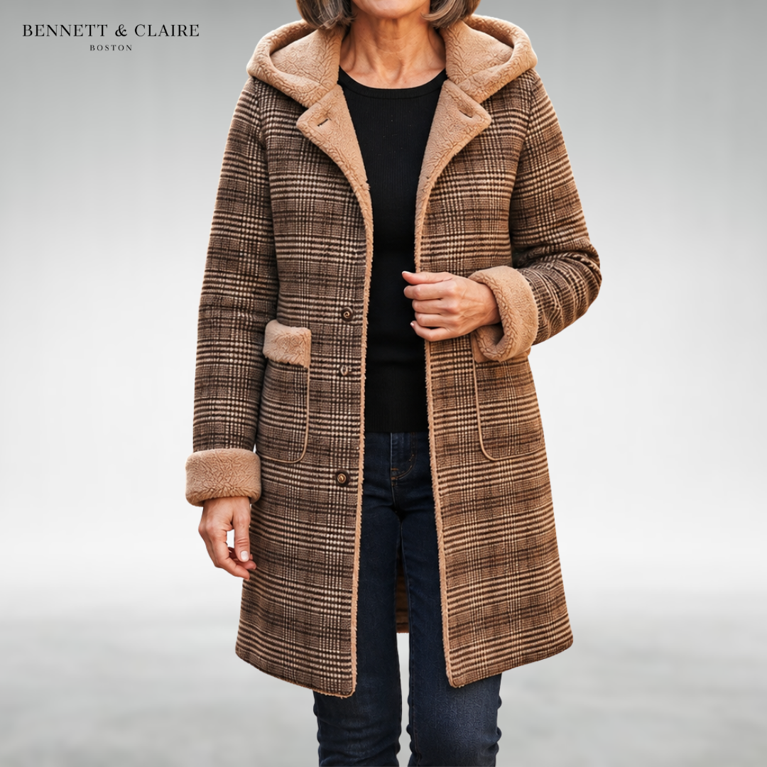 Mae Reversible Plaid Coat