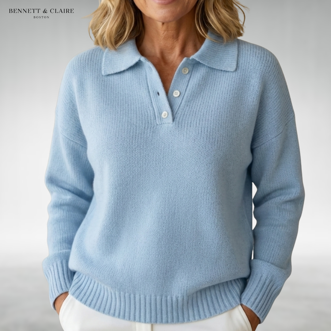 Susan™ Soft Collared Knit Sweater