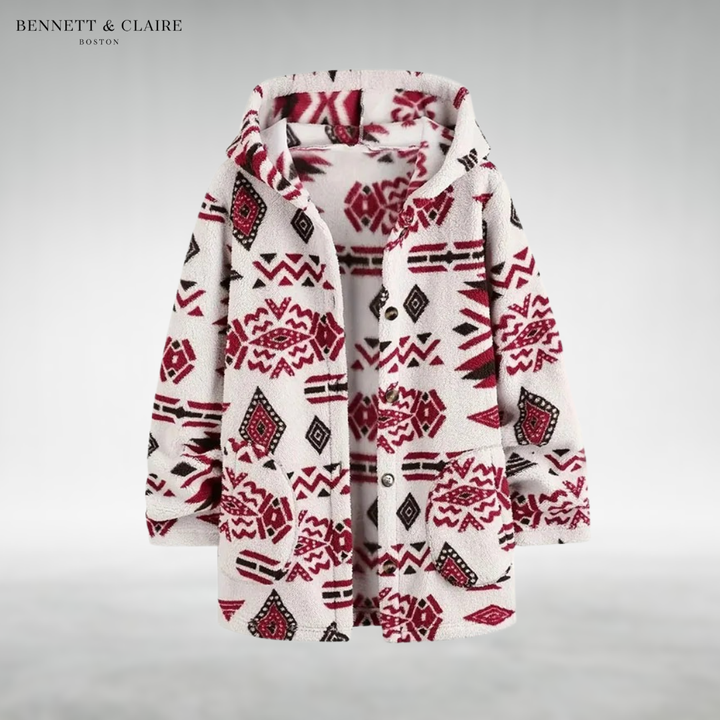 Nicole™ Cozy Plush Hooded Cardigan