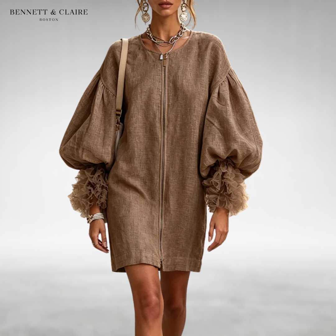 Sarrina Puff Sleeve Short Dress