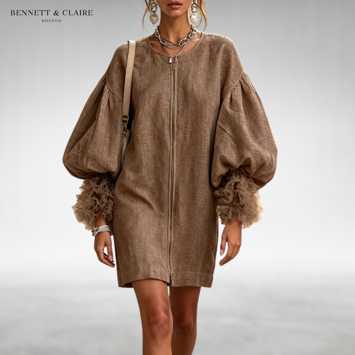 Sarrina Puff Sleeve Short Dress