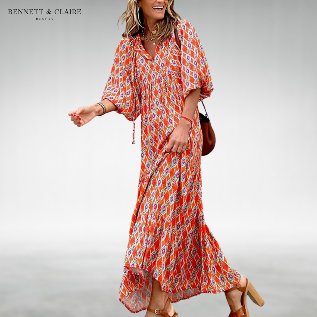 Amy™ Elegant Relaxed Midi Dress